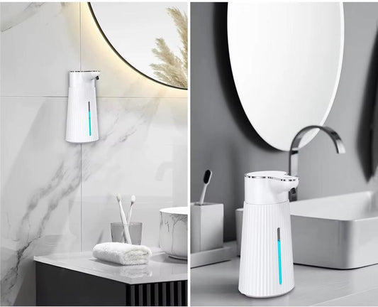 Distributeur automatique de savon moussant sans contac.